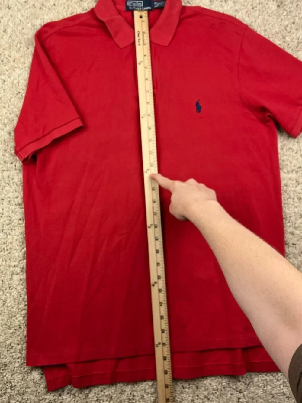 Ralph Lauren shoulder stained